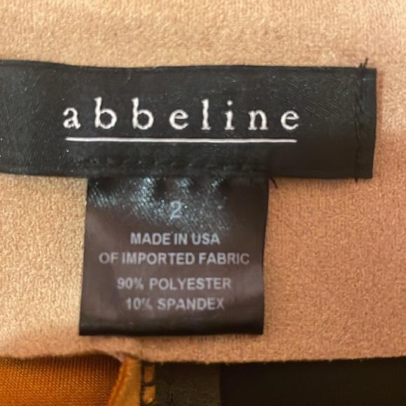 Abbeline faux suede color block mini skirt sz2 - Picture 4 of 5